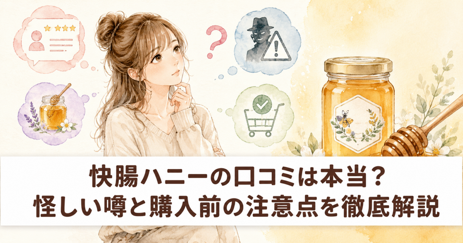 【2026年最新検証】「快腸ハニー」は噂通りの詐欺商品か？Snsで炎上する成分と広告のからくりを徹底追及