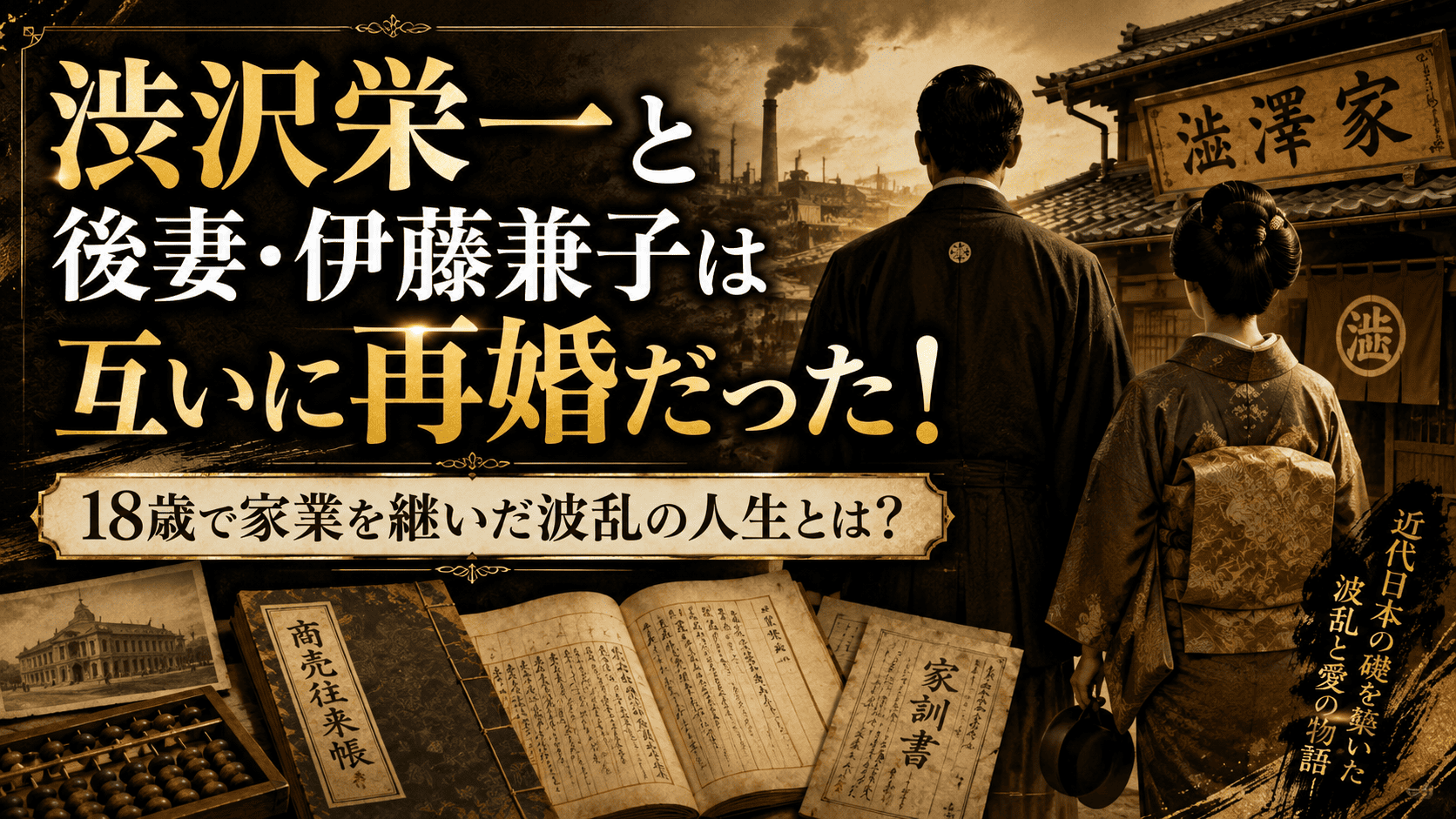渋沢栄一と後妻・伊藤兼子は互いに再婚だった！18歳で家業を継いだ波乱の人生とは？ | かっこいい有名人研究所
