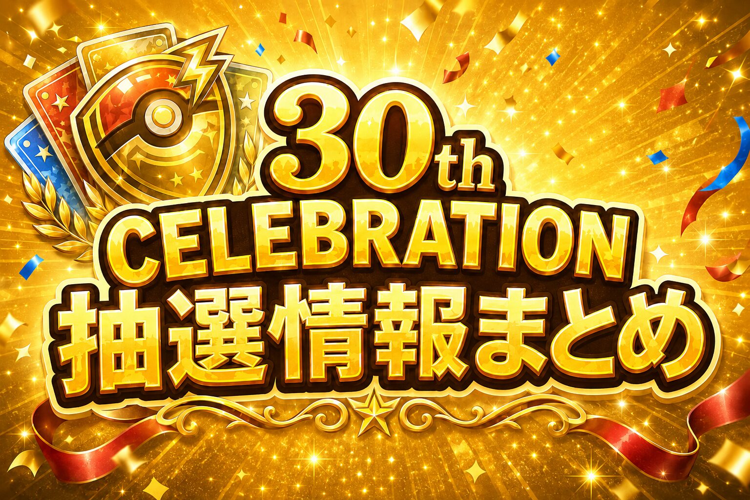 【2026年最新】ポケモンカード30周年記念商品の抽選販売が決定！倍率100倍超の超プレミアムBoxを巡る「争奪戦」の全貌と対策