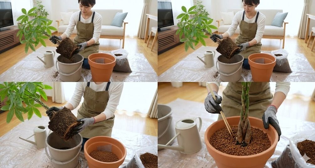 パキラの植え替えで枯らす原因とは？失敗ゼロの時期と最新手順【2026】