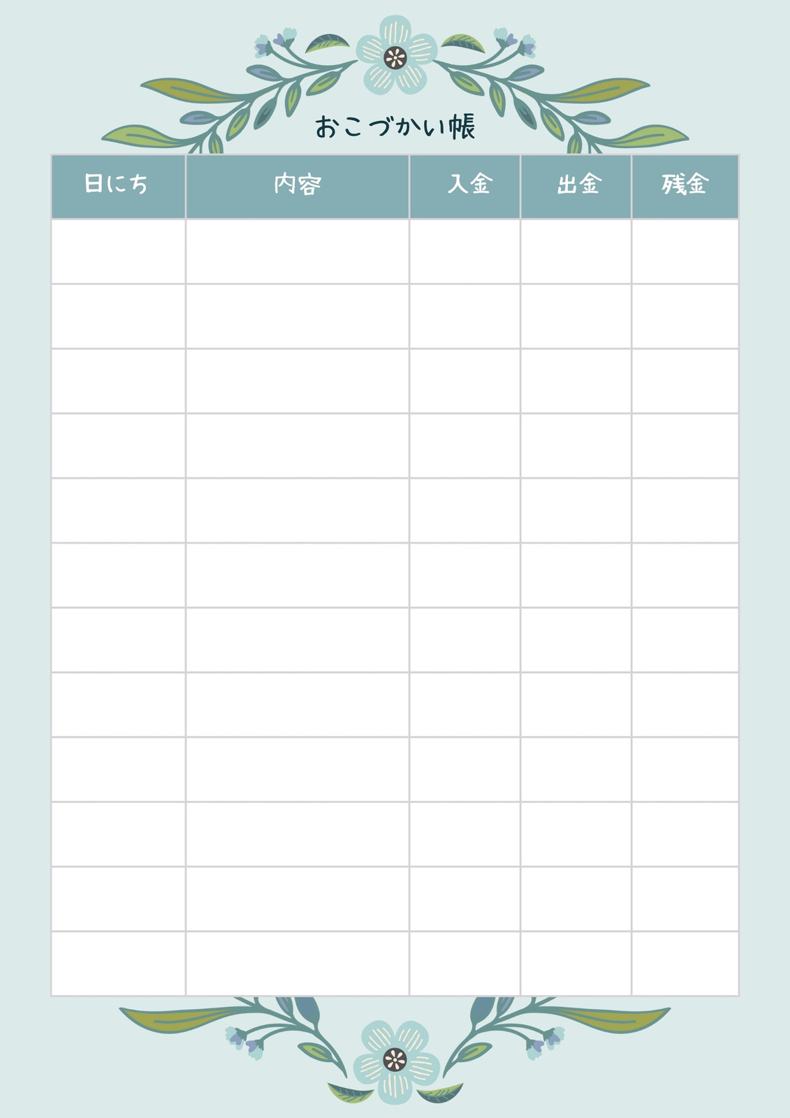 続くお小遣い帳テンプレートの極意！無料Excel・Pdfで三日坊主を脱出