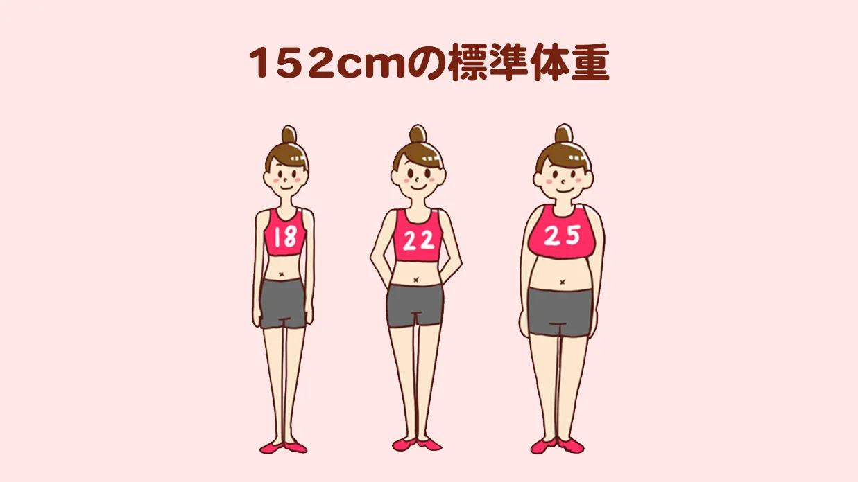 152Cm女性の平均体重は50.8Kg！美容体重と見た目の真相を徹底比較