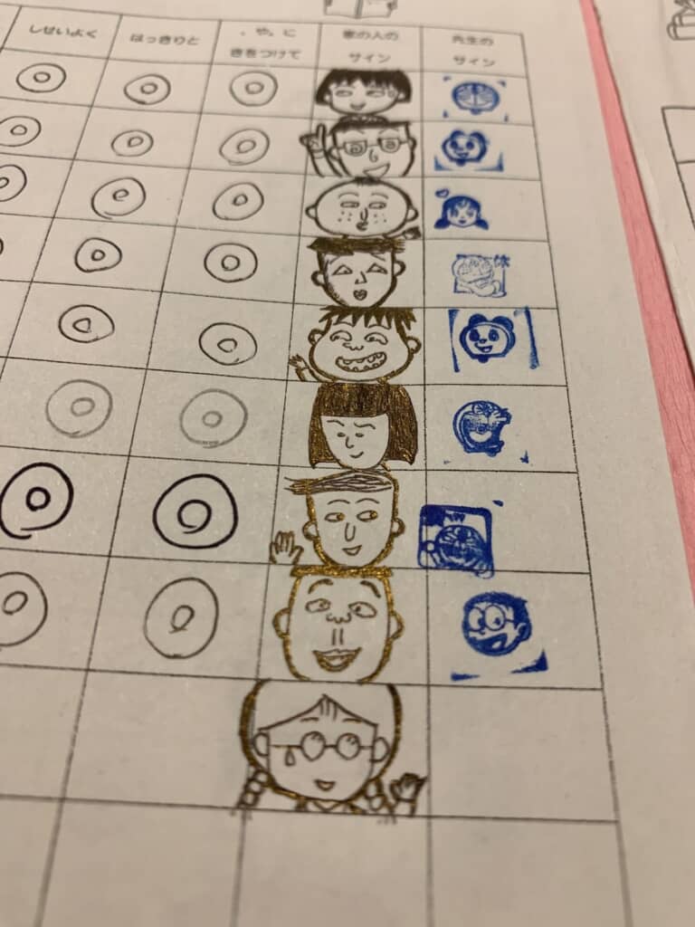 音読カードのサインに悩む保護者必見！10秒で書ける簡単かわいいイラスト