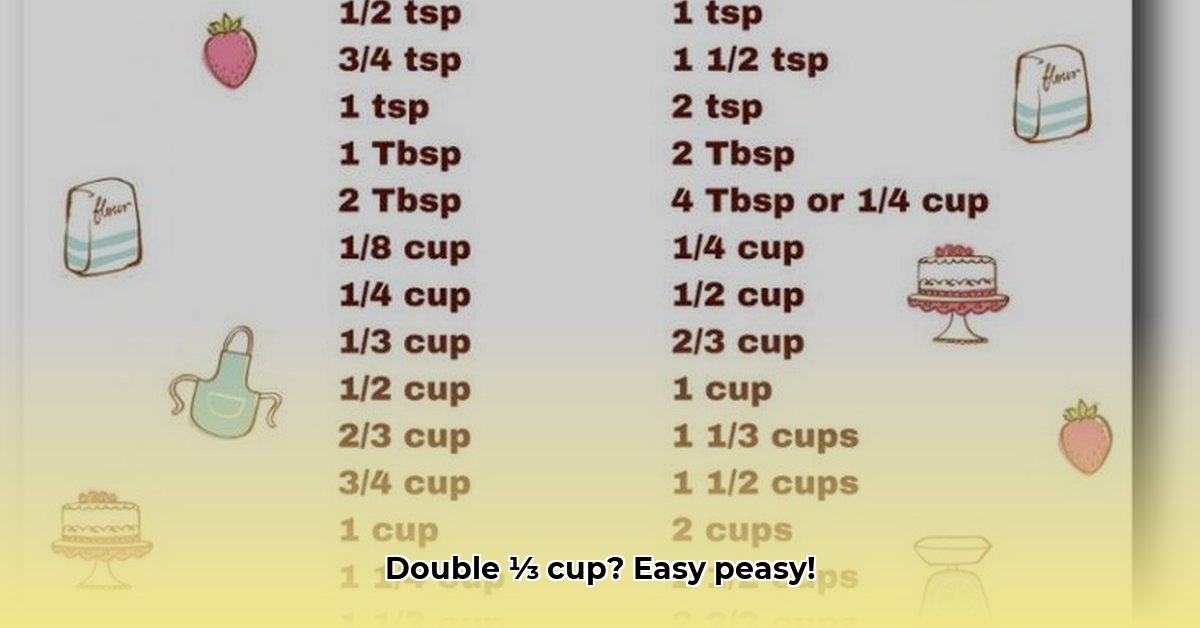 1/3 Cup Multiplied by 2
