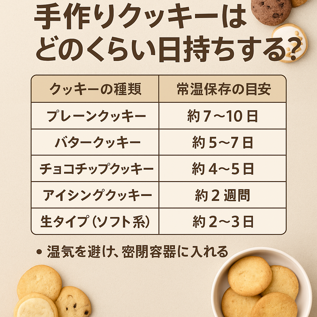 手作りクッキーの保存方法決定版！冷蔵庫Ngの真相と日持ちテク