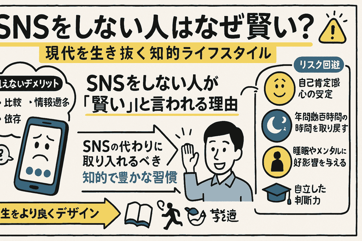 「Snsをしない人は賢い」は本当か？心理と驚きのメリットを徹底解説