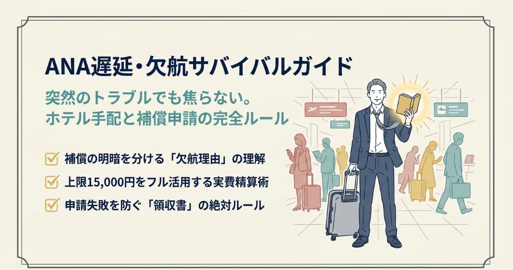 【2026年最新】突然のAna欠航トラブルにどう備える？払い戻し・振り替え手続きと知っておくべき補償の全貌
