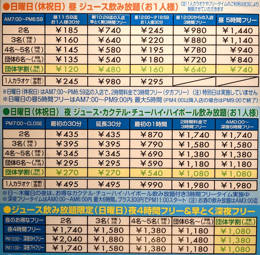 カラオケJoyjoyの3時間料金！昼夜差やフリータイム比較【最新】