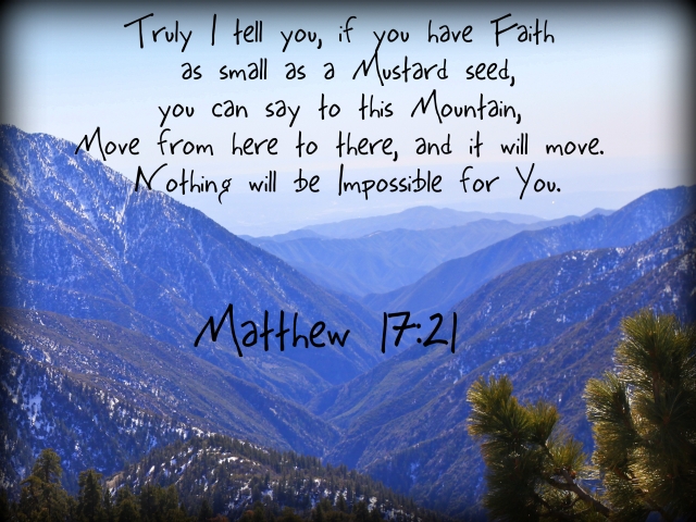 Bible Verse Move Mountains