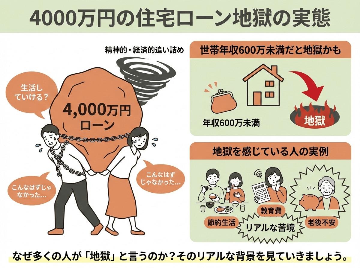 住宅ローン4000万できつい家庭が急増！金利上昇と破綻を防ぐ2026年最新防衛策