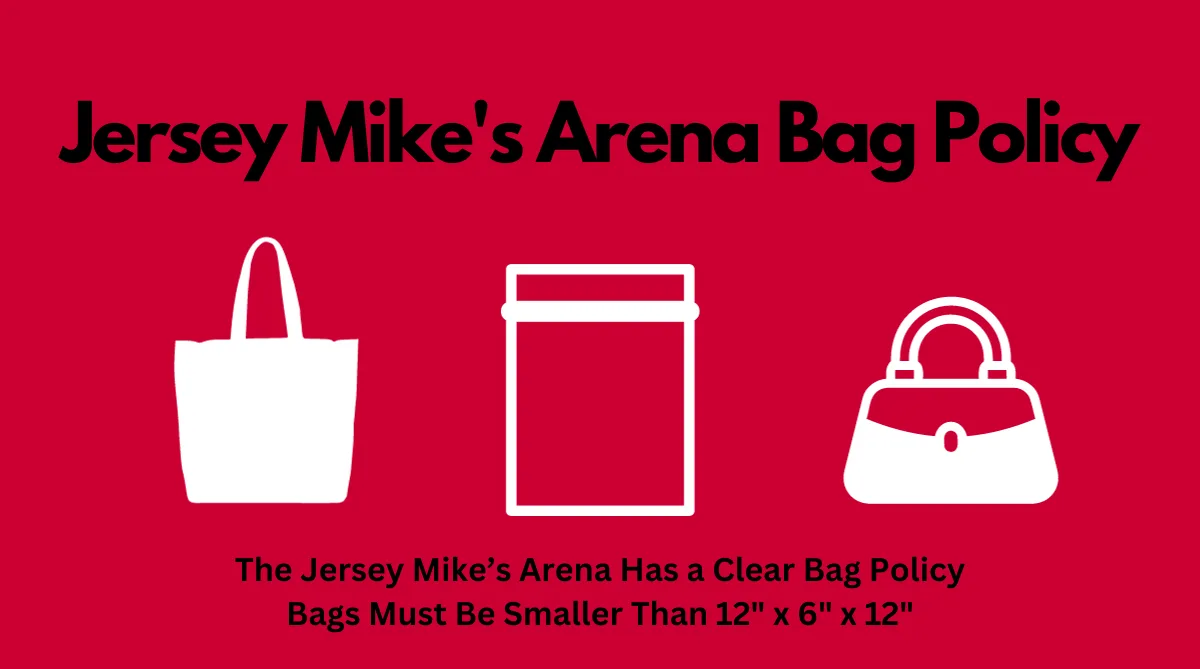 Jersey Mike Arena Bag Policy