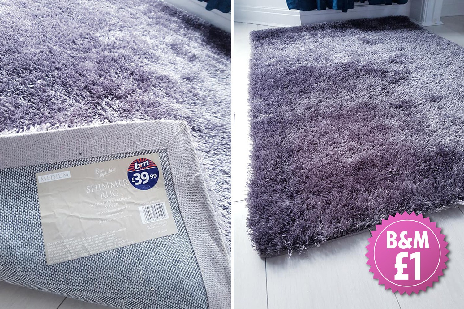 Rugs at B and M Bargains
