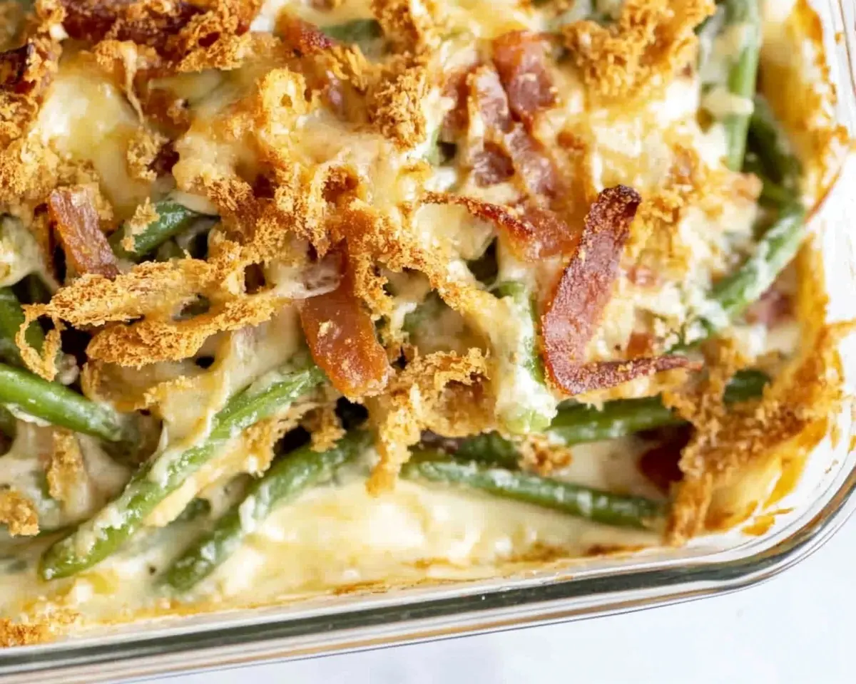 Recipe for Green Bean Casserole with Cream Cheese