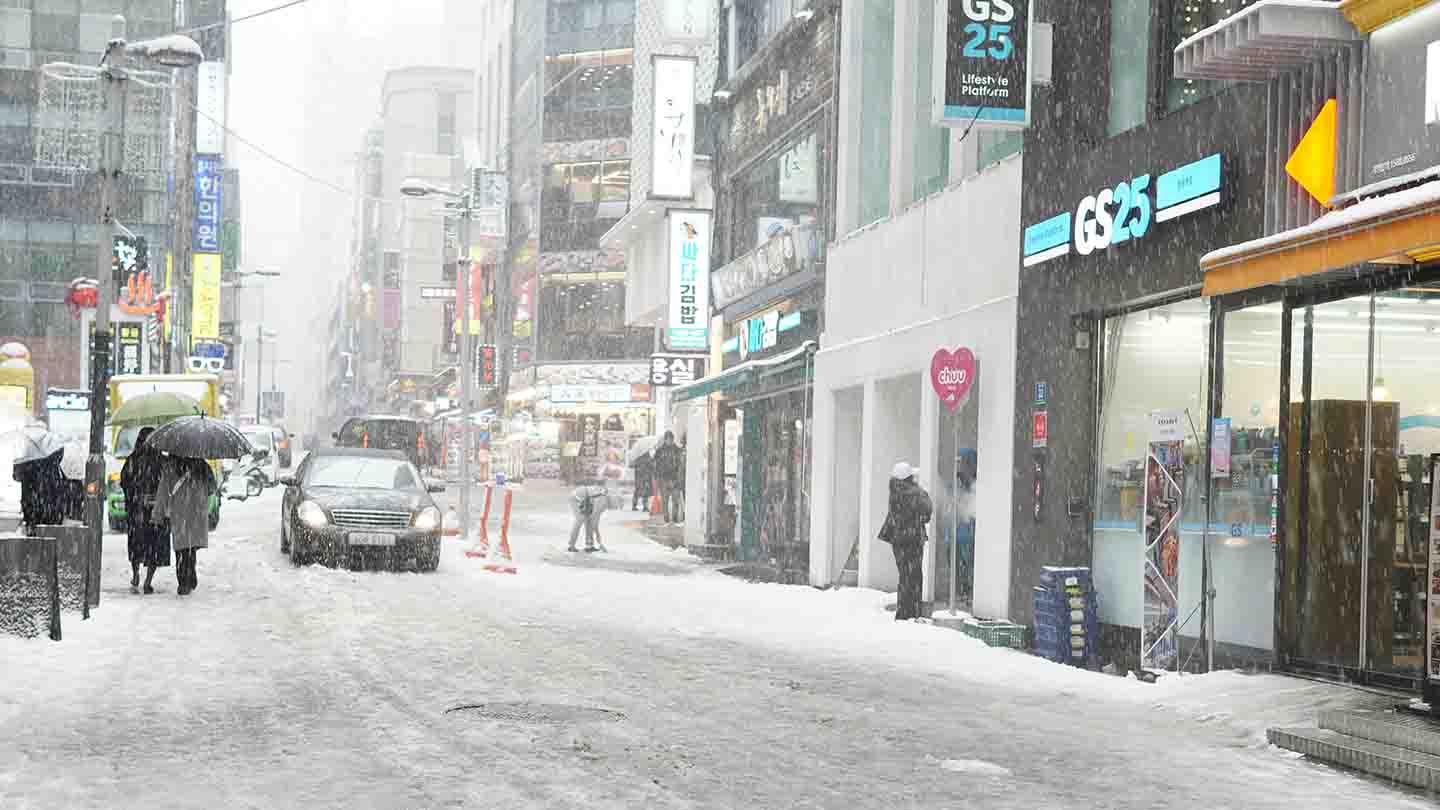 2月の韓国気温は氷点下10度も！東京との格差と後悔ゼロの防寒対策