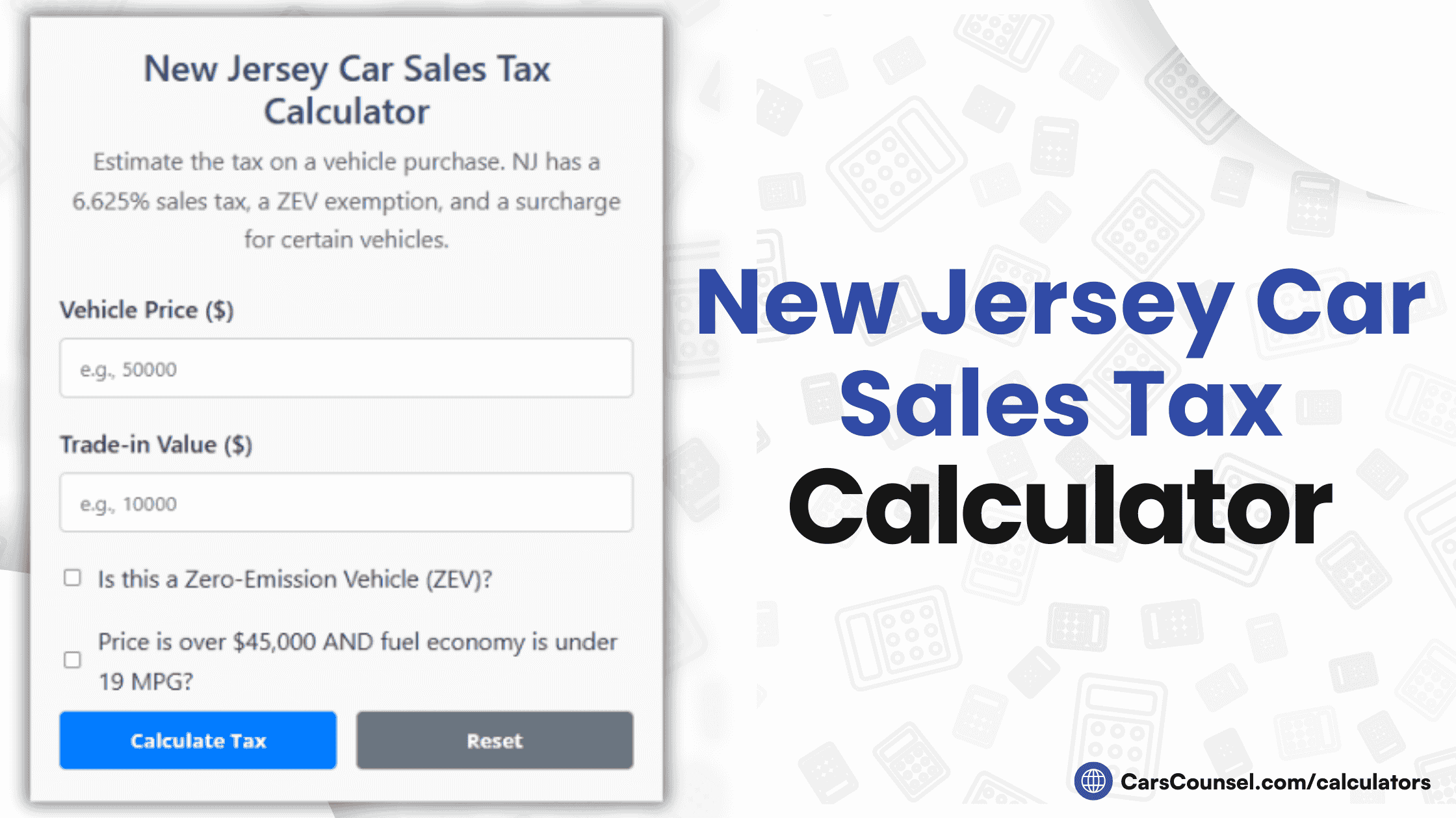 Nj Sales Tax Calculator 2026