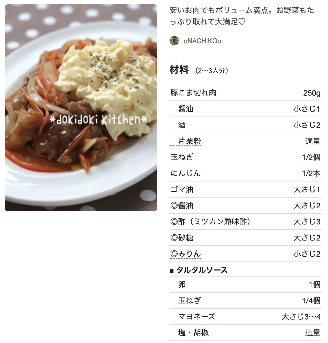 クックパッド豚こま人気1位の神レシピ！つくれぽ1万超の裏技を解明