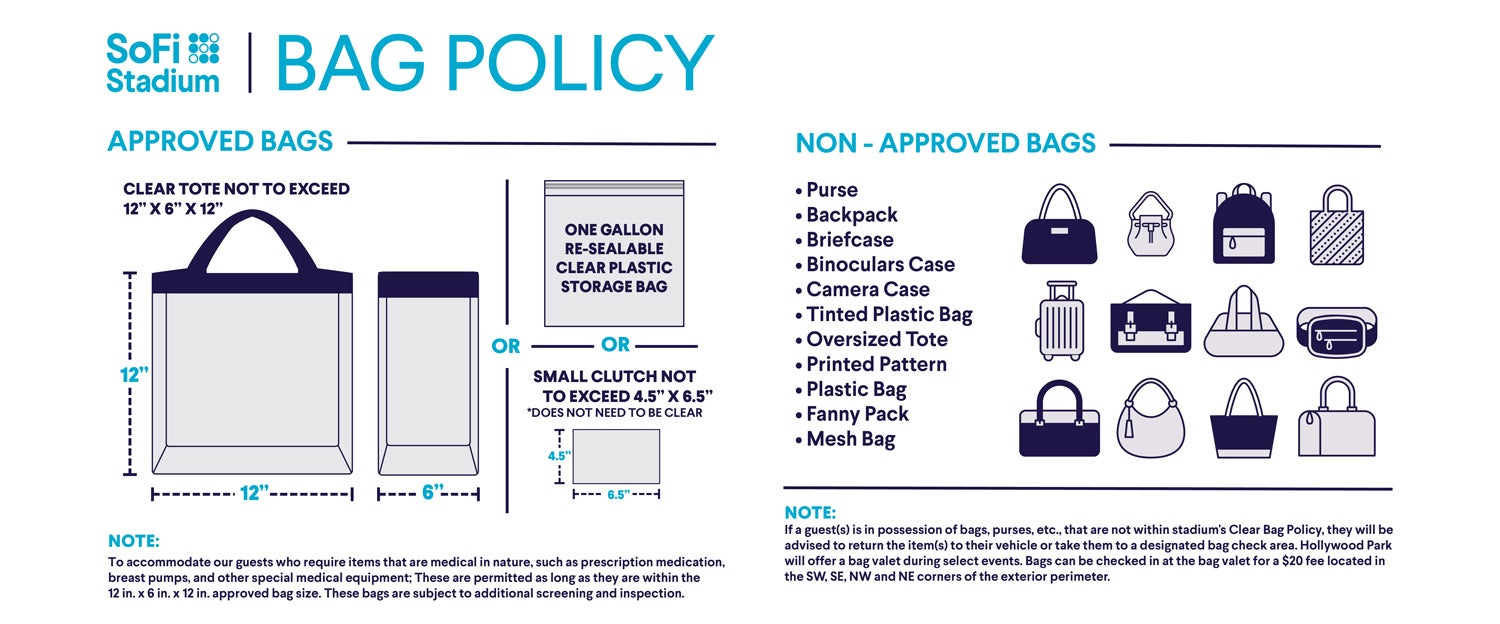 Sofi Stadium Bag Policy Bts