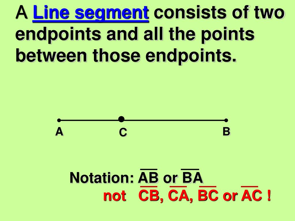 Does a Line Segment Have Two Endpoints