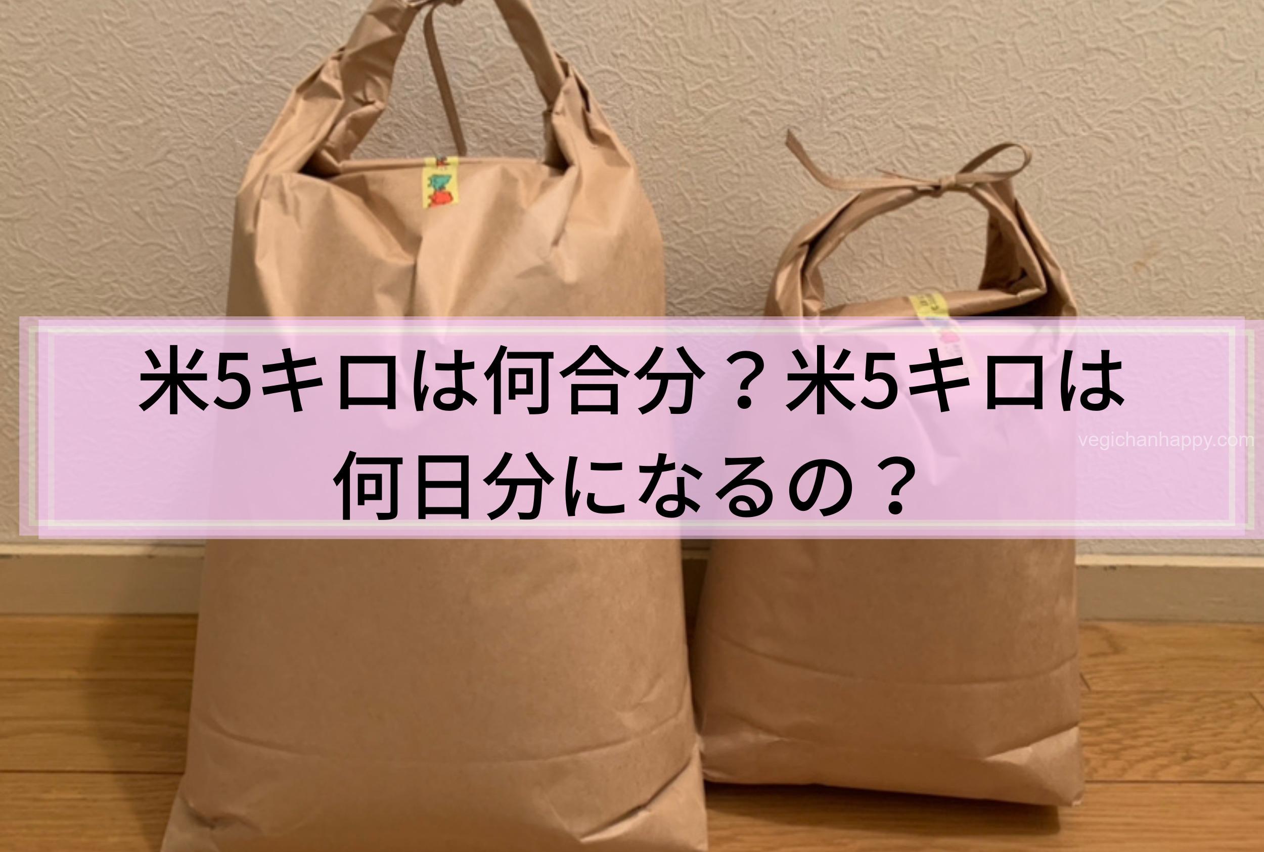 お米5キロは何合？茶碗約66杯分の計算と一人暮らしの日数・保存術