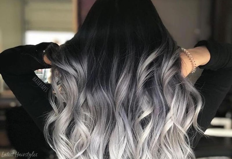 Ombre Hair Colour on Black Hair