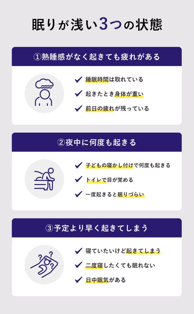 眠りが浅い理由はなぜ？朝の疲労感を解消する原因究明と快眠の新常識