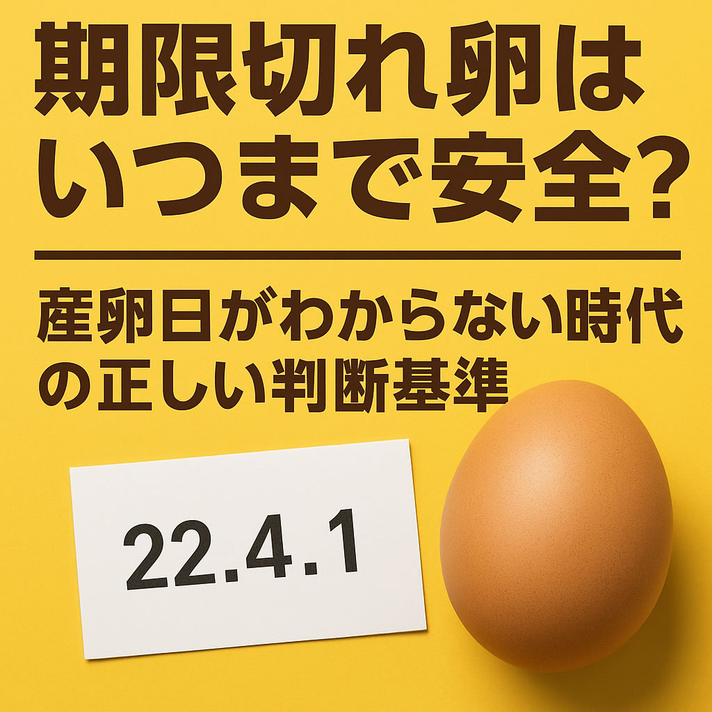 賞味期限切れ1日の卵は生食Ng？プロが教える加熱基準と安全の境界線
