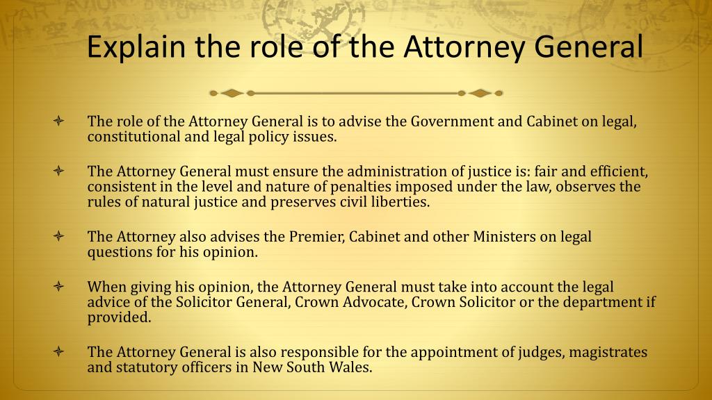 What Does the Attorney General Do