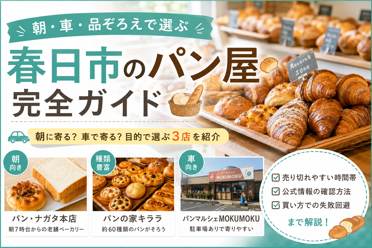 春日市で本当に美味しいパン屋7選！地元民が通う名店＆人気店