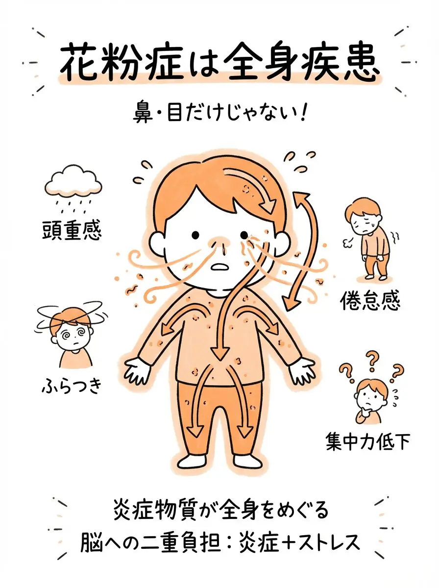 熱なし花粉症のひどい倦怠感なぜ？だるさの正体と2026最新改善策