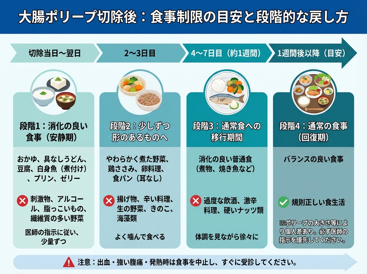 大腸ポリープ切除後のコーヒーはいつから？術後出血リスクと再開目安