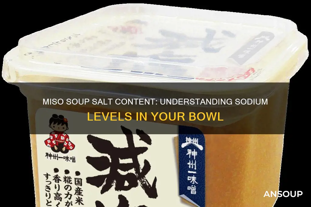 How Much Sodium Is in Miso Soup