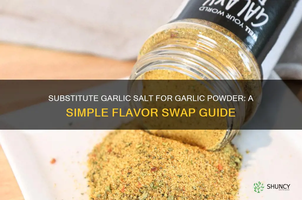 Garlic Salt Substitute for Garlic Powder