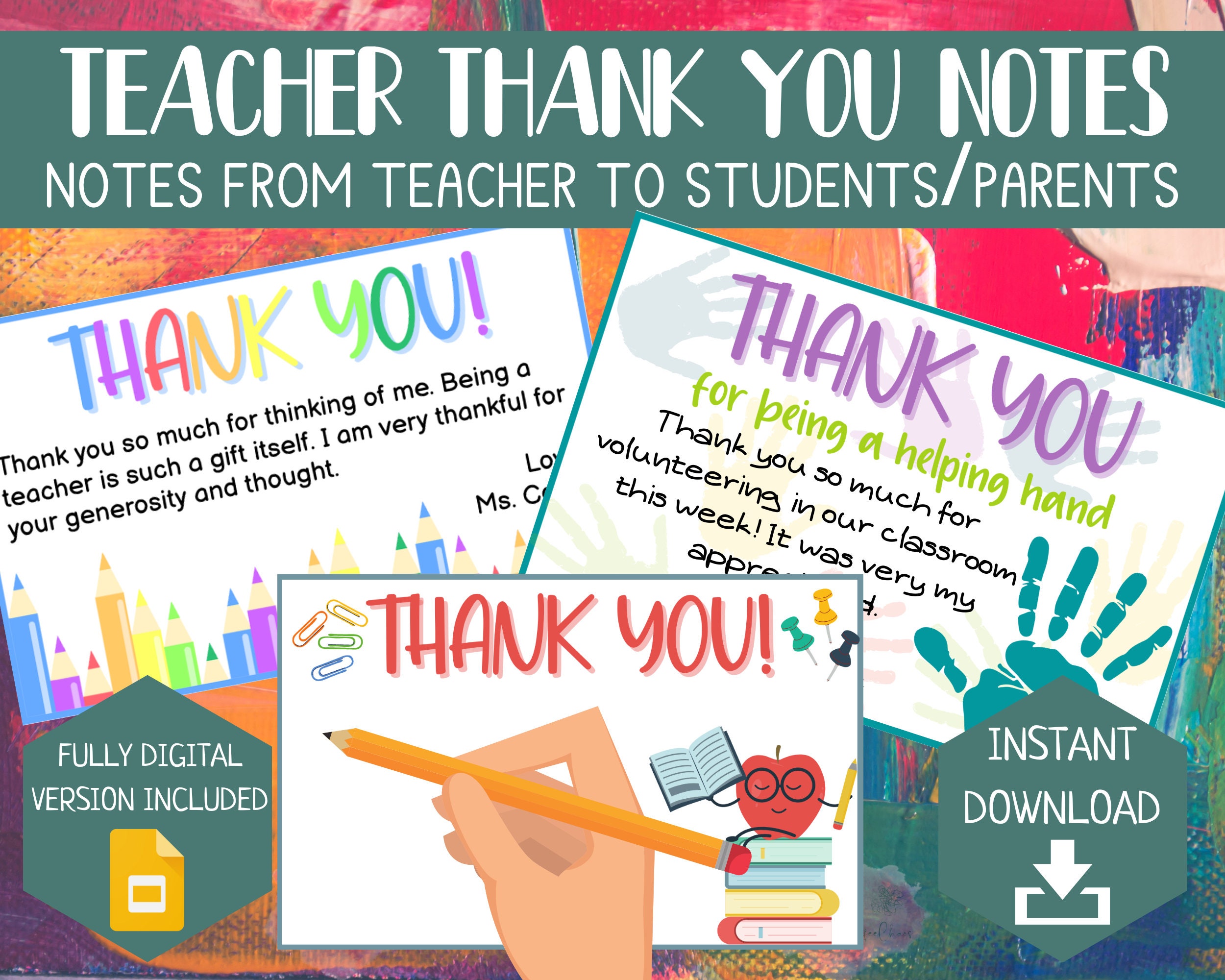 Thank You Note from Student Teacher