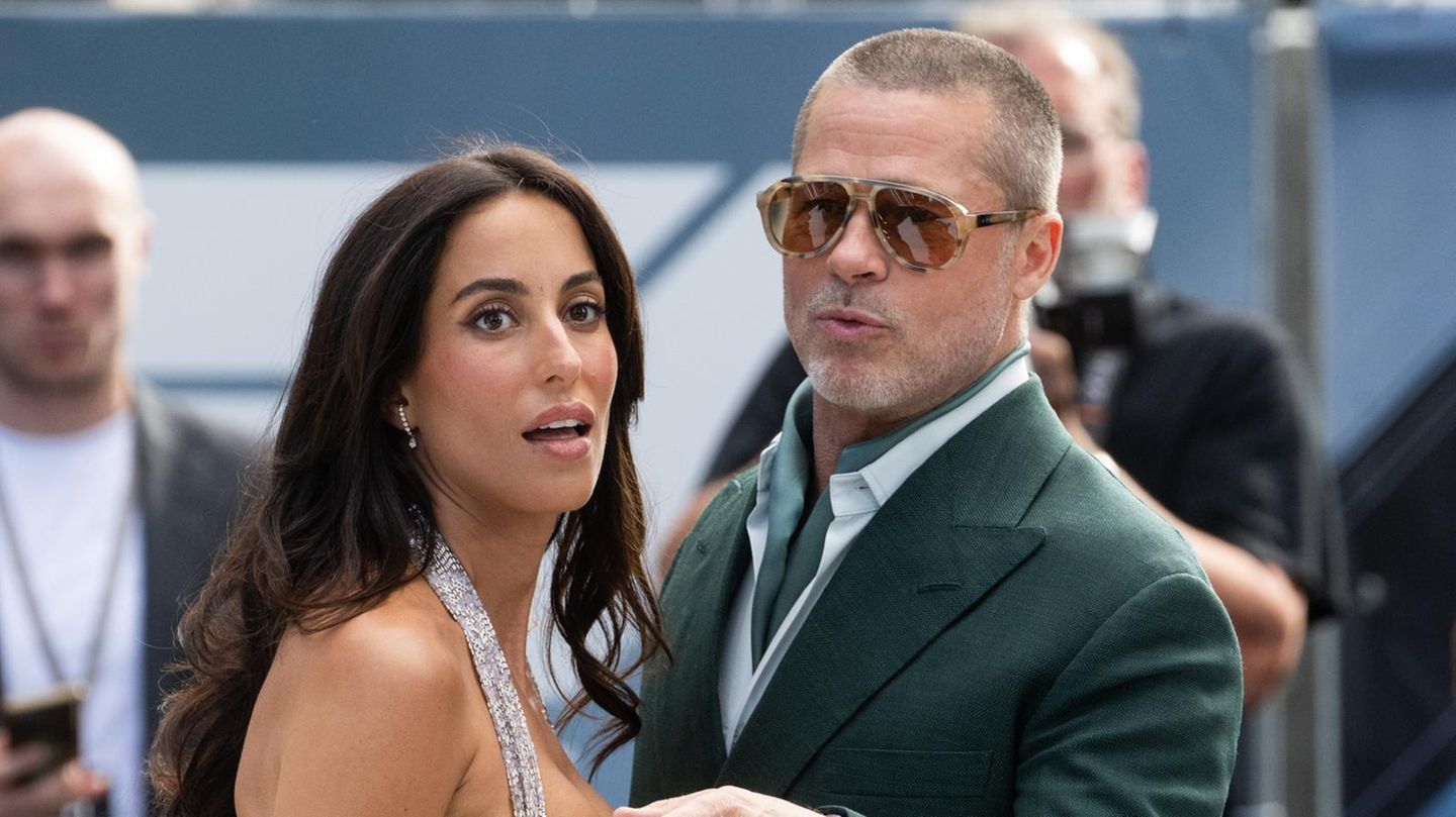Brad Pitt and Ines De Ramon Attend Star-Studded Us Open Championship Match