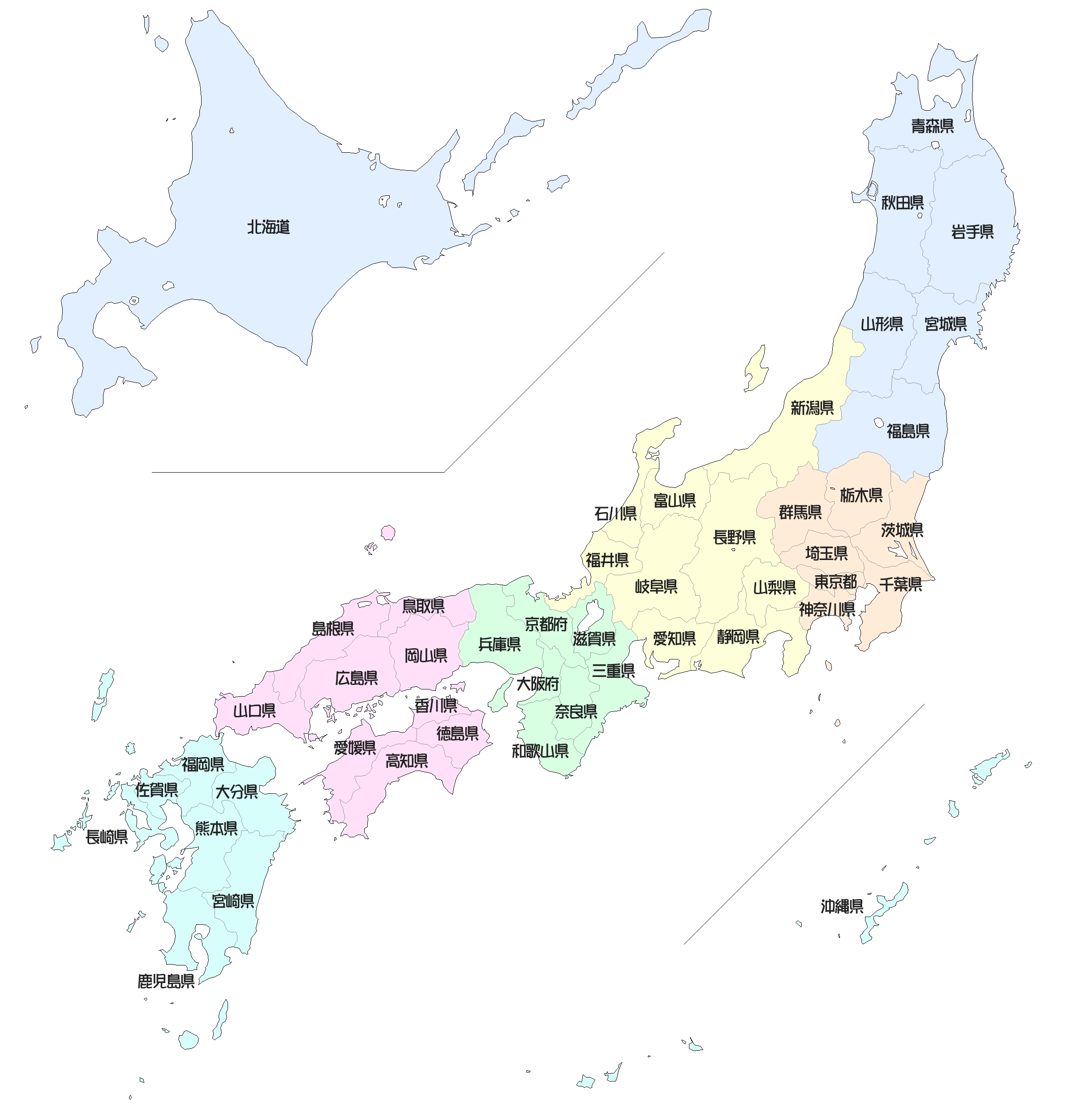 日本地図の47都道府県を完全網羅！県庁所在地や覚え方のコツ総まとめ