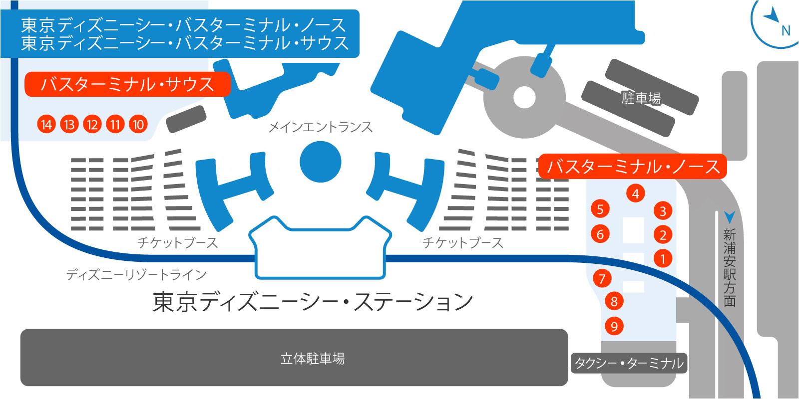 迷う人続出？Tdsバスターミナル・ノース徹底解説！サウスとの違いと行き方