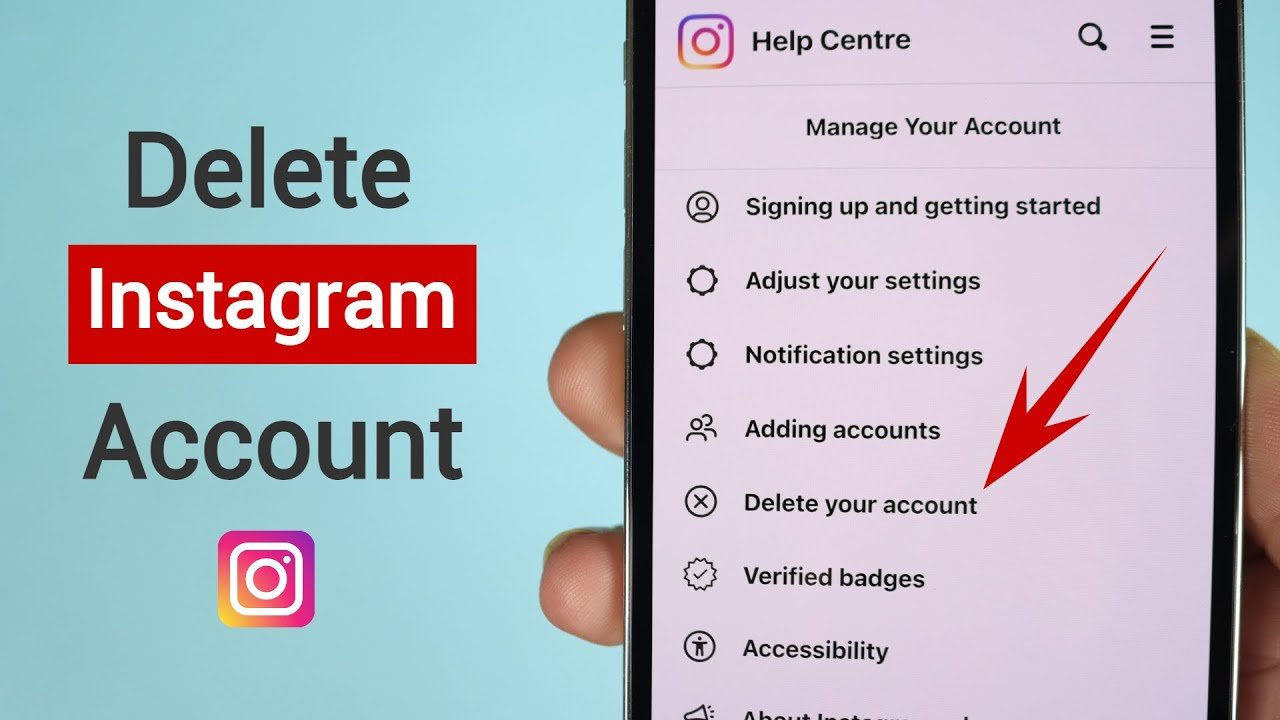 Deleted Account in Instagram