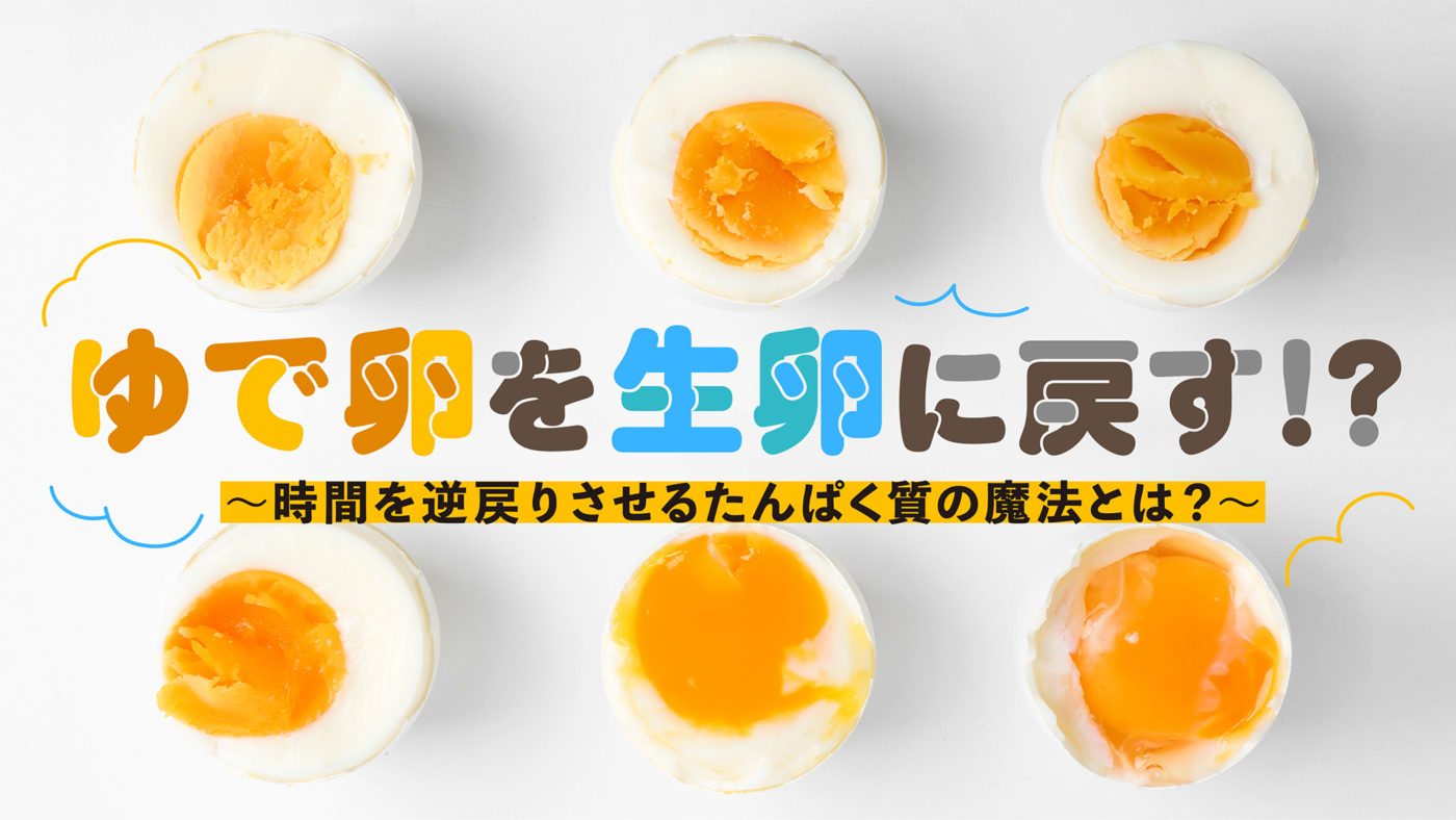 ゆで卵を生卵に戻す衝撃の科学技術！がん治療とバイオ医療の未来