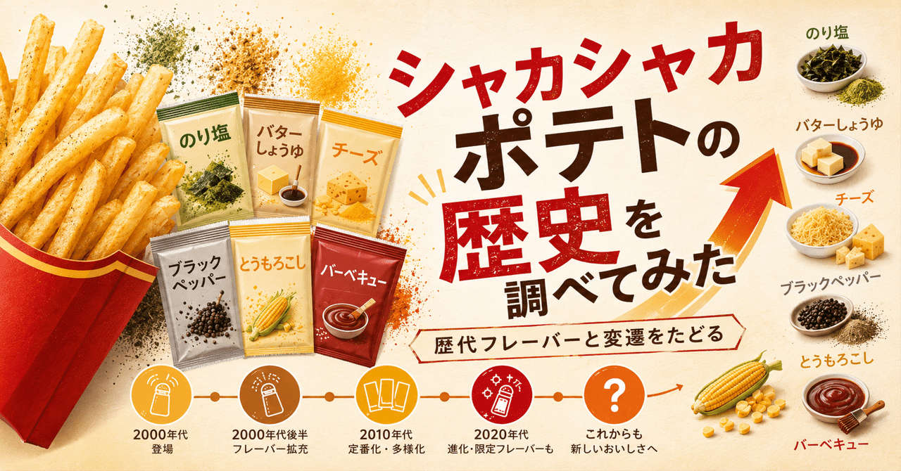 マックのシャカシャカポテト歴史解剖！誕生秘話と歴代人気味の全貌
