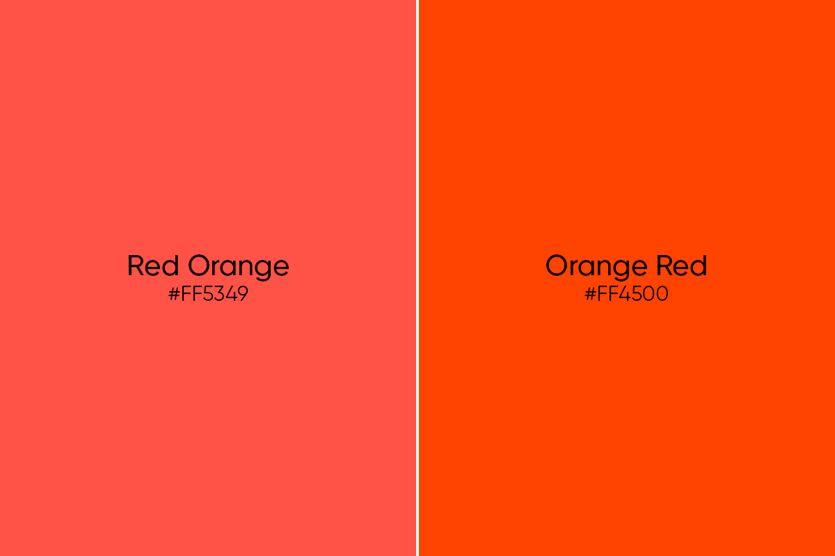 Colour Between Red and Orange