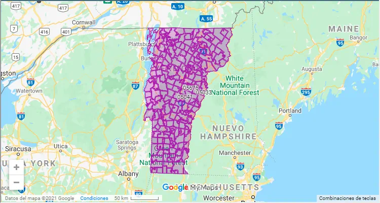 Postal Code for Burlington Vermont