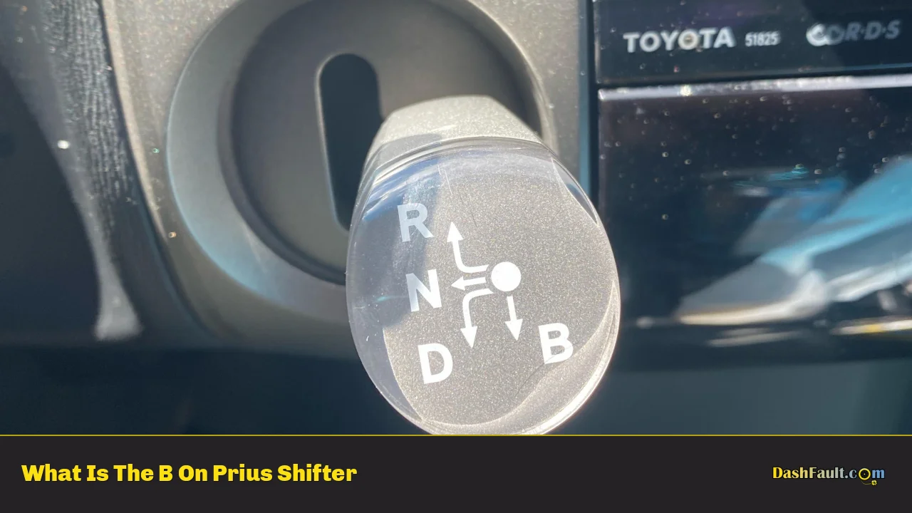 What Is B on Prius Shifter