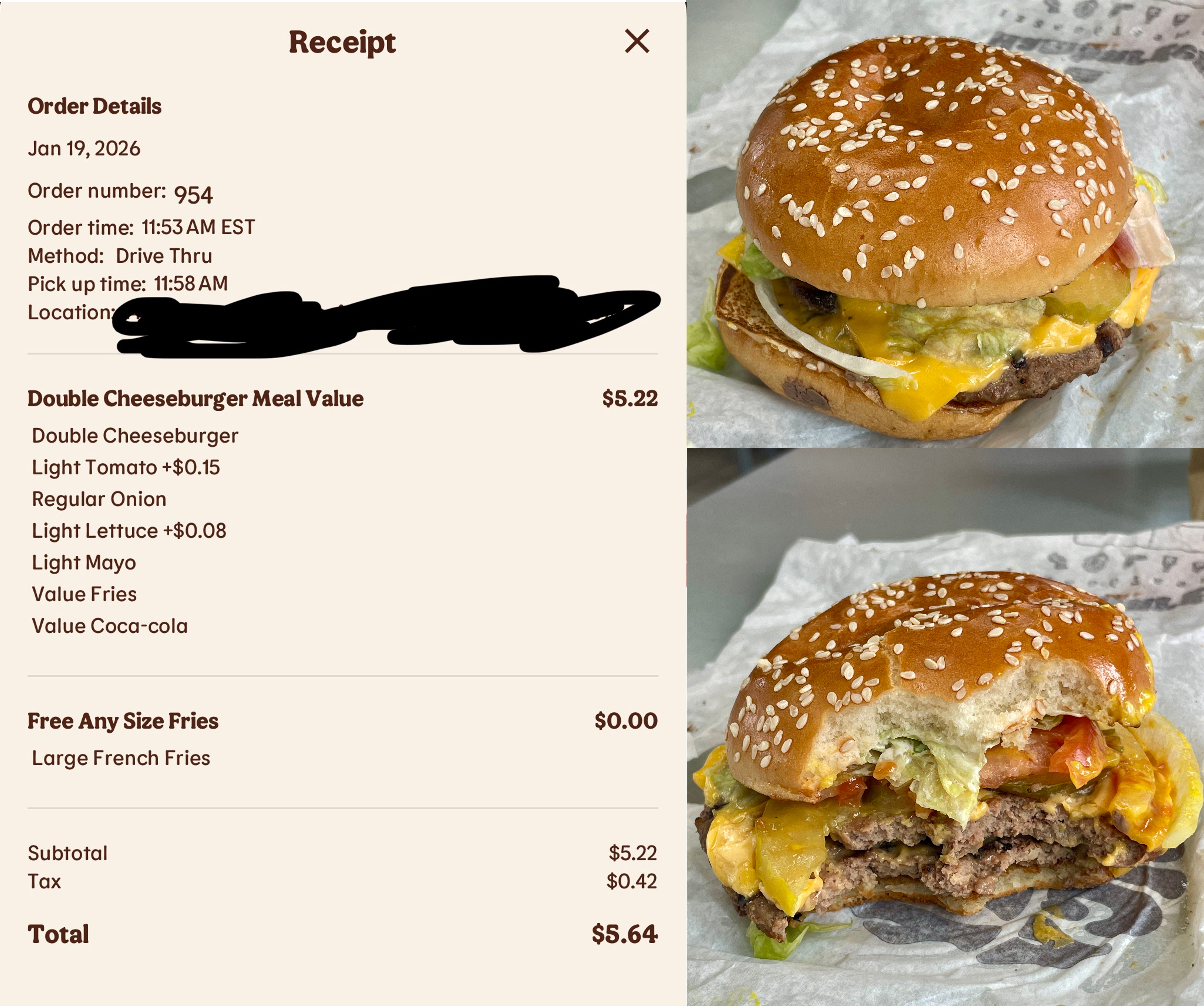 バーガーキングのジュニアは小さい？マック比較と満腹度を徹底検証