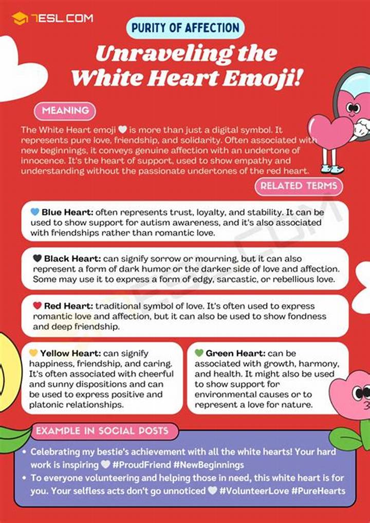 What Does a White Heart Mean? Texting, Apps, and Emoji Context